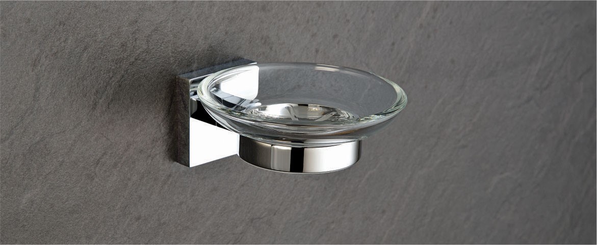 Glass Soap Dish by Decor Brass Bath Walter