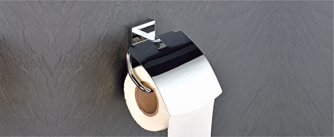 Paper Holder with Lid by Decor Brass Bath Walter