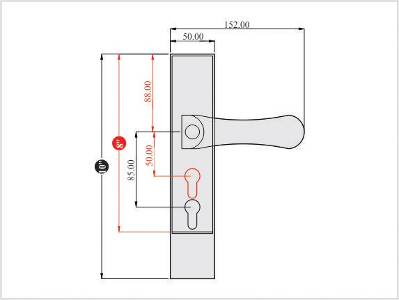 Viny by Decor Brass Pull Plate